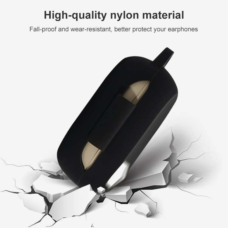 For Jabra Elite 7 Pro Silicone Earphone Protective Case with Hook(White)