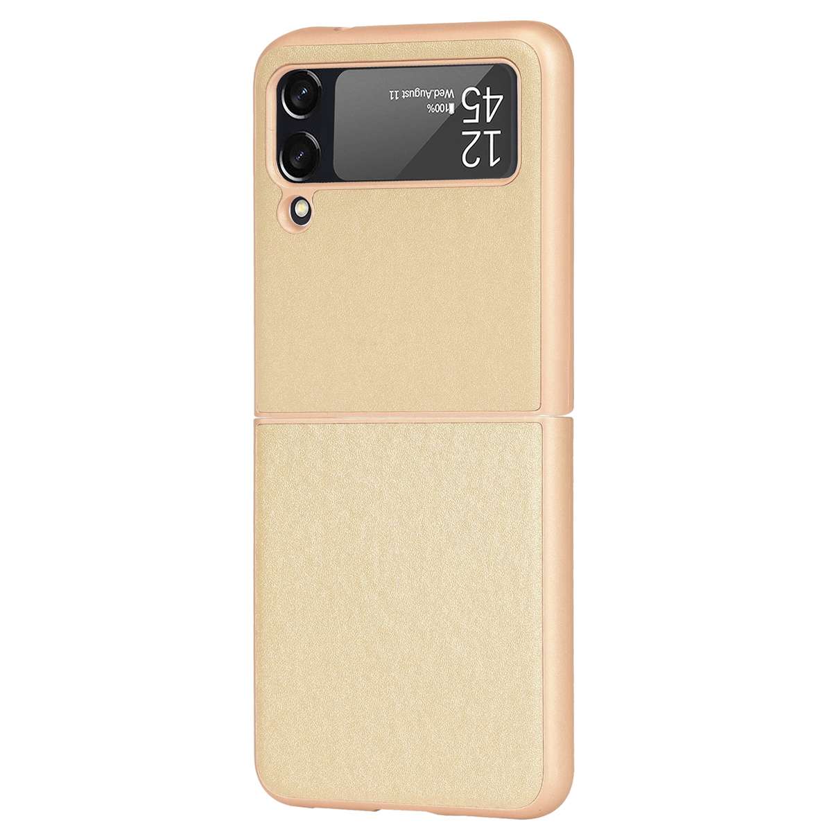 For Samsung Galaxy Z Flip3 5G Plain Texture Phone Case(White)