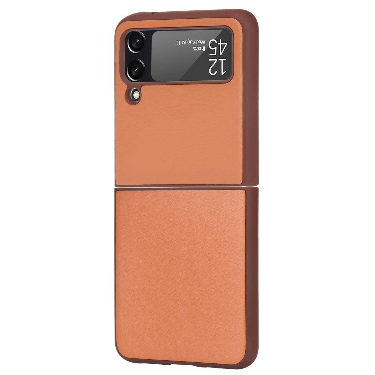 For Samsung Galaxy Z Flip3 5G Plain Texture Phone Case(White)