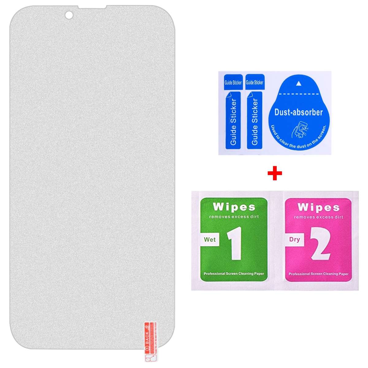 For iPhone 13 Pro Max 50pcs Transparent Frosted Full Screen Tempered Glass Film