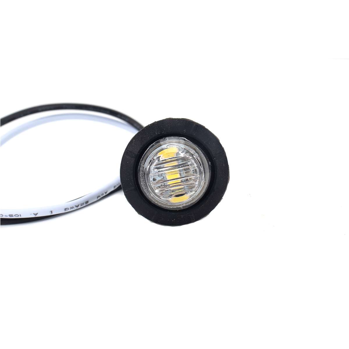 A5012 White Light 10 in 1 Truck Trailer LED Round Side Marker Lamp