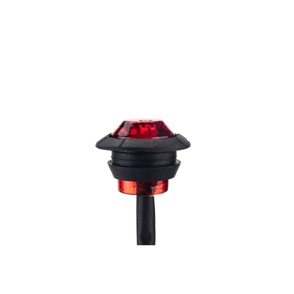 A5013 Red + Amber Light 10 in 1 Truck Trailer LED Round Side Marker Lamp