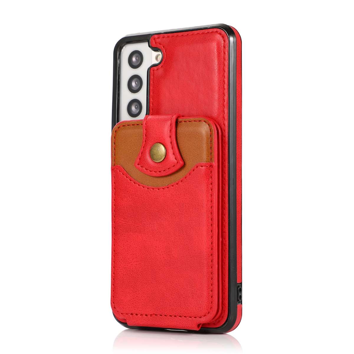 For Samsung Galaxy S21 FE 5G Soft Skin Leather Wallet Bag Phone Case(Grey)
