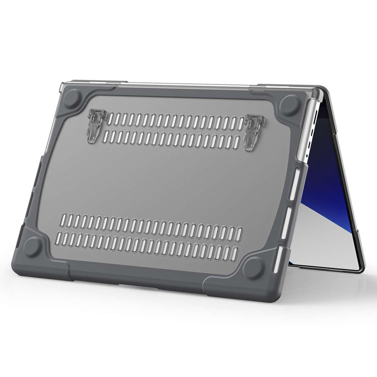 TPU + PC Two Color Laptop Protective Case For MacBook Pro 14.2 inch A2442 2021(Grey)