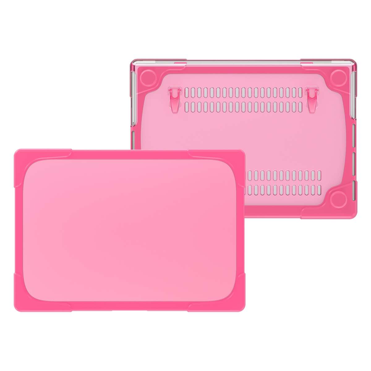 TPU + PC Two Color Laptop Protective Case For MacBook Pro 14.2 inch A2442 2021(Rose Red)