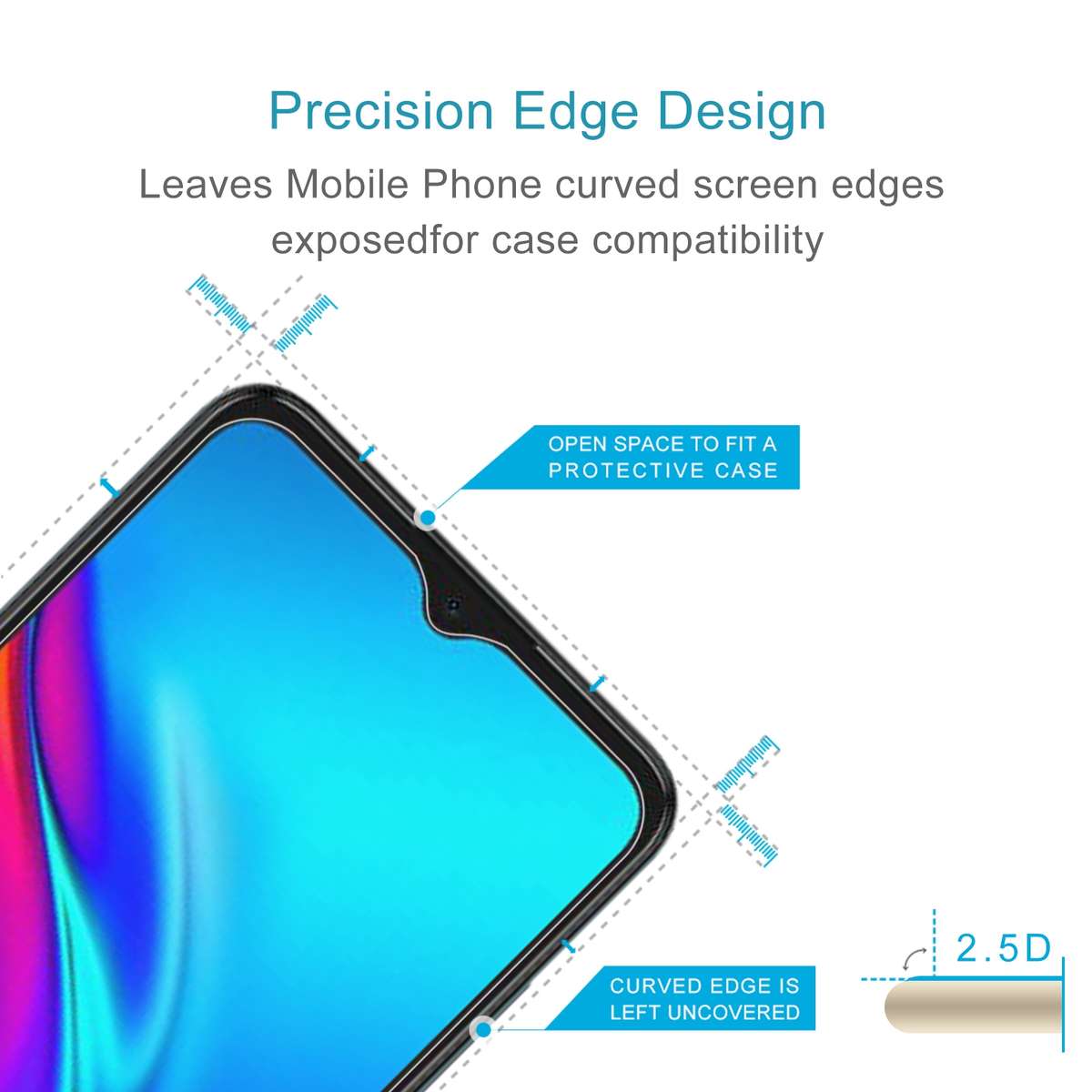 10 PCS 0.26mm 9H 2.5D Tempered Glass Film For TCL 20E
