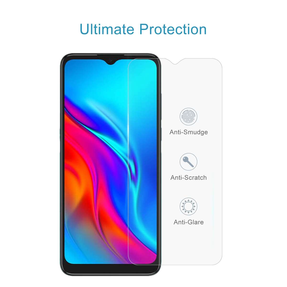 10 PCS 0.26mm 9H 2.5D Tempered Glass Film For TCL 20E