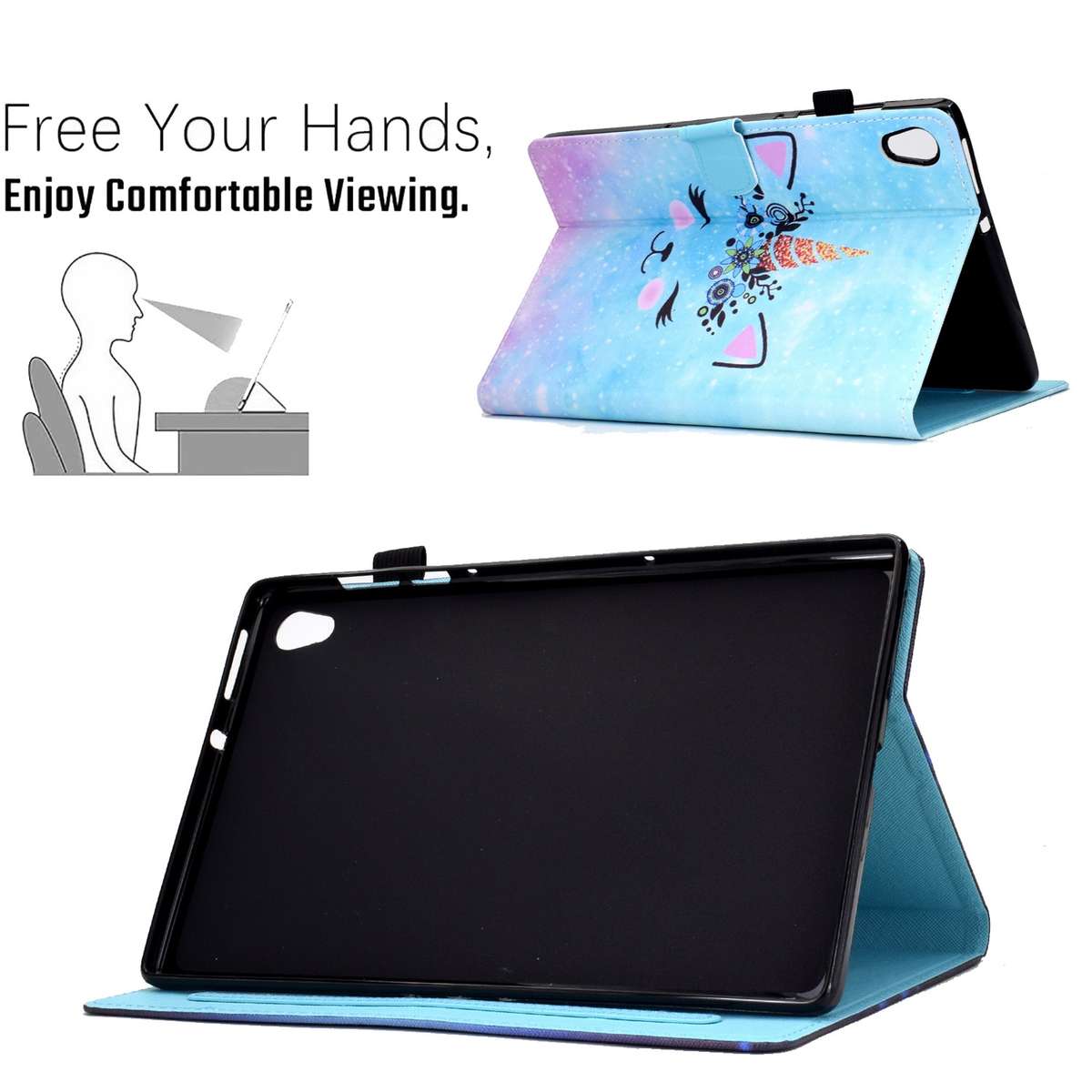 For Lenovo Tab M10 HD 2ND X306X Sewing Pen Slot Leather Tablet Case(Wildebeest)