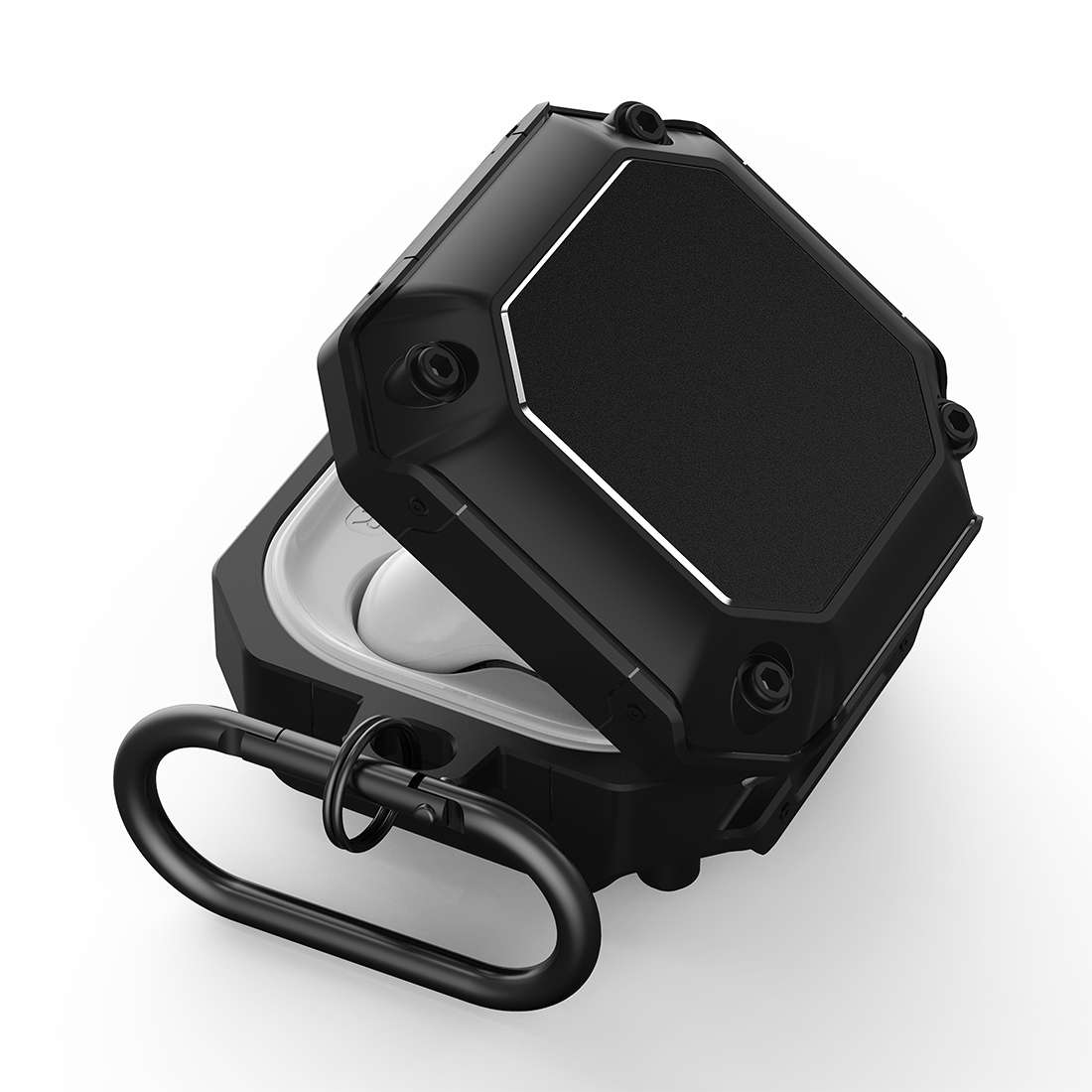 For Samsung Galaxy Buds 2 / Buds Pro / Buds Live / Buds 2 Pro Mecha Hardware TPU Earpho ... (Gold)