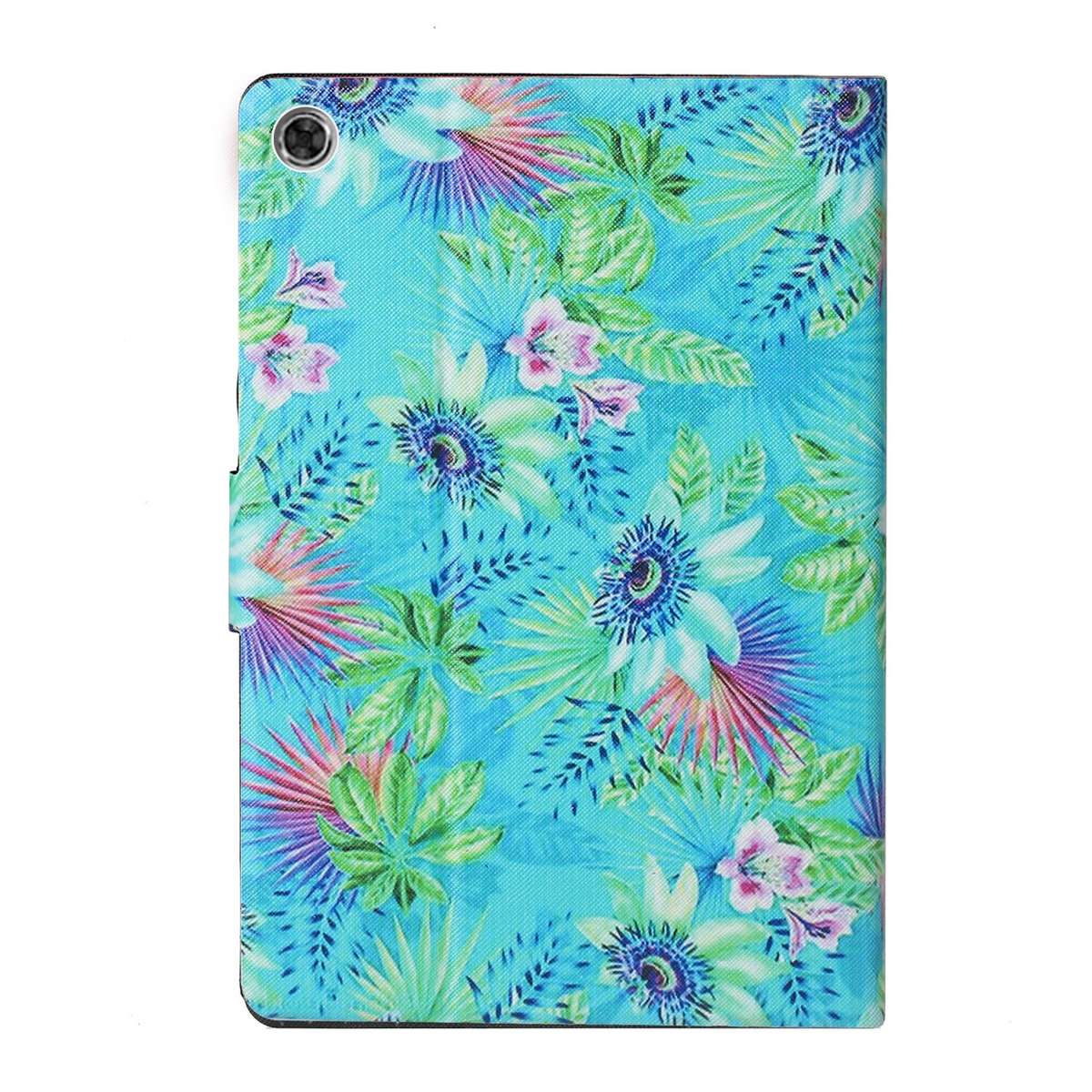 For Samsung Galaxy Tab A8 10.5 2021 Voltage Texture Coloured Drawing Pattern Leather Tablet Case(Flo