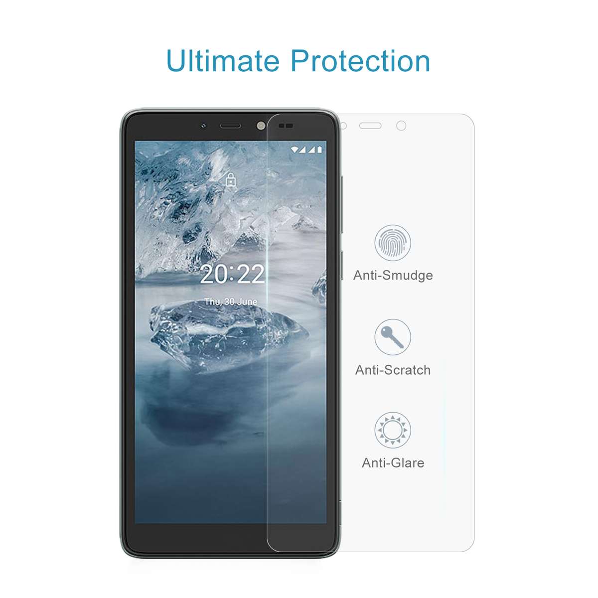 10 PCS 0.26mm 9H 2.5D Tempered Glass Film For Nokia C2 2nd Edition