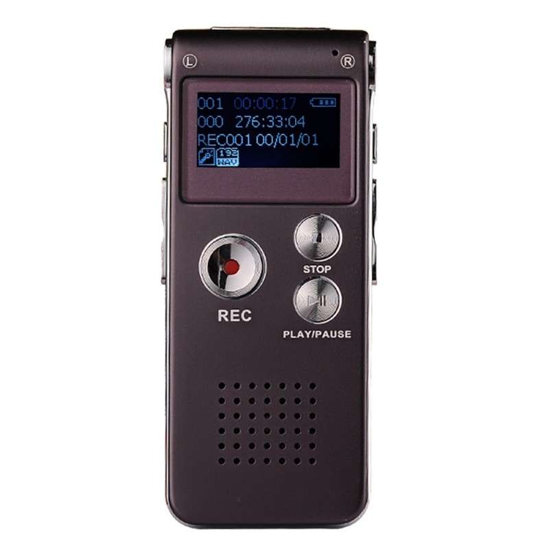 SK-012 32GB USB Dictaphone Digital Audio Voice Recorder with WAV MP3 Player VAR Function(Grey)