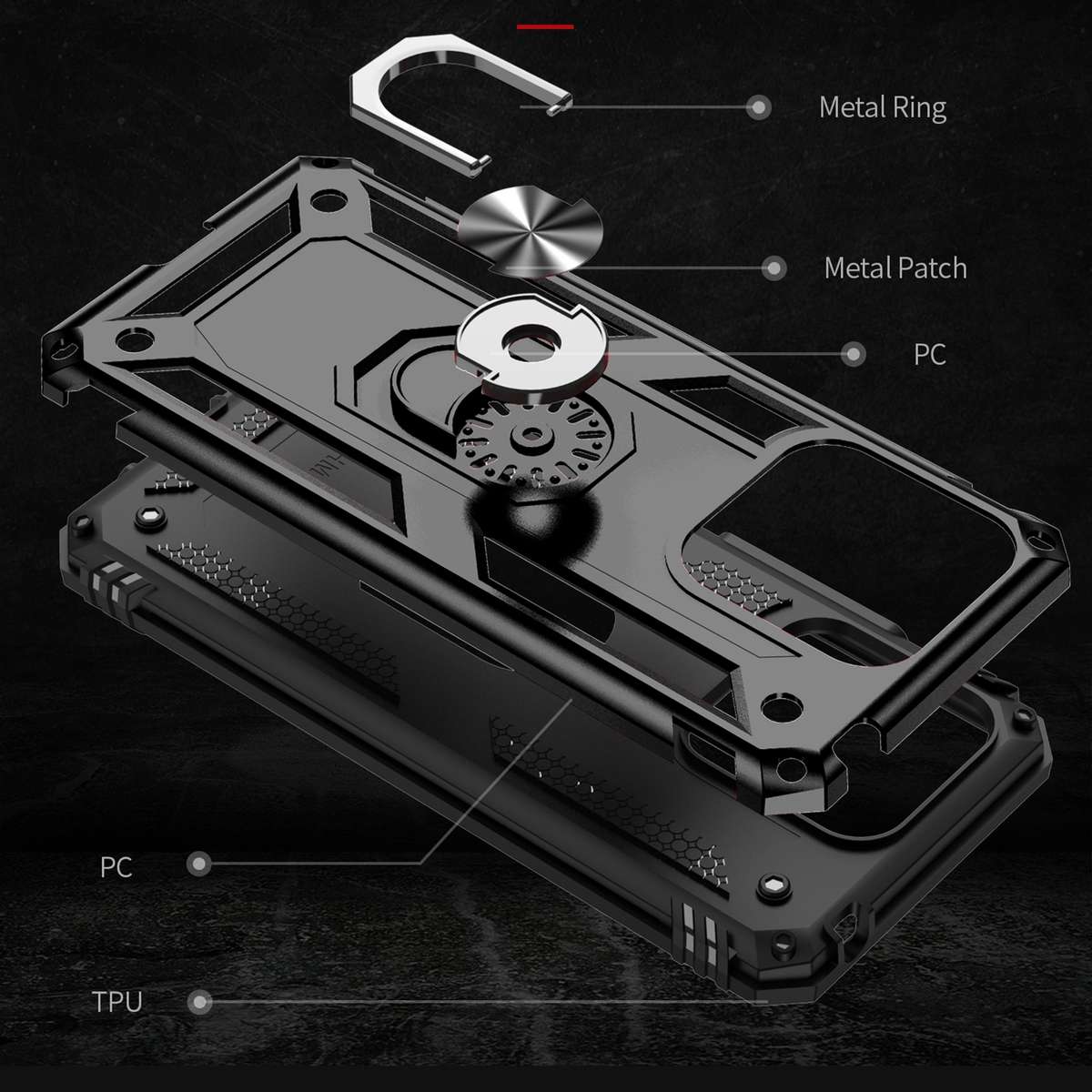 For OPPO A54s Magnetic Closure Leather Phone Case(Black)