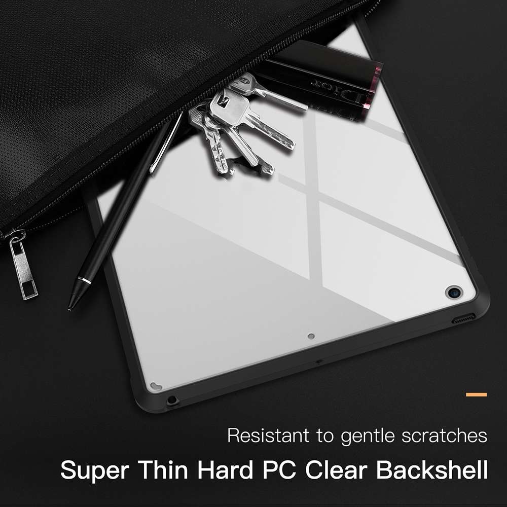 PC+TPU Transparent Shockproof Tablet Case For iPad 9.7 inch 2017 / 2018(Black)