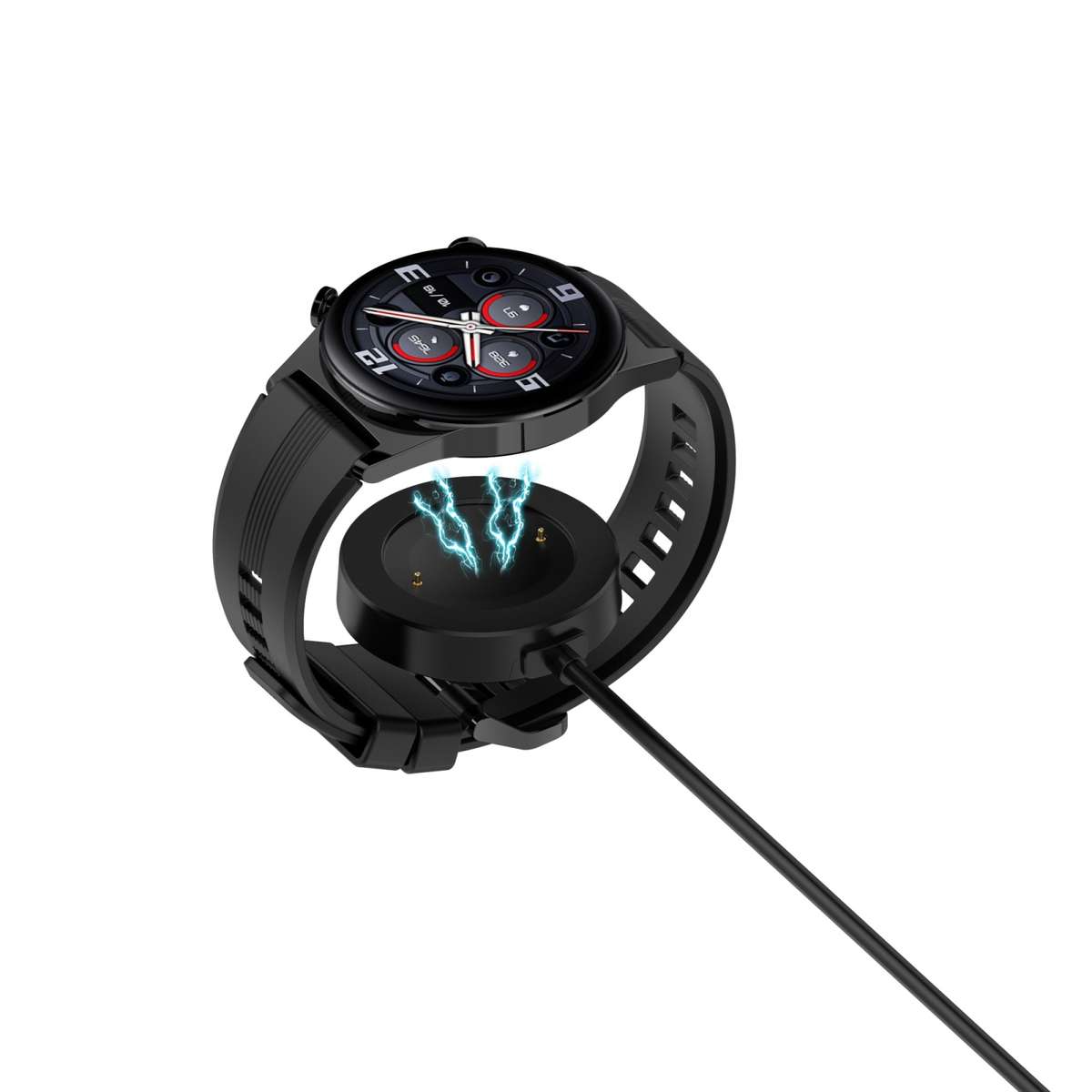 For Honor Watch GS 3 Smart Watch Charging Cable, Length: 1m, Integrated Version(Black)