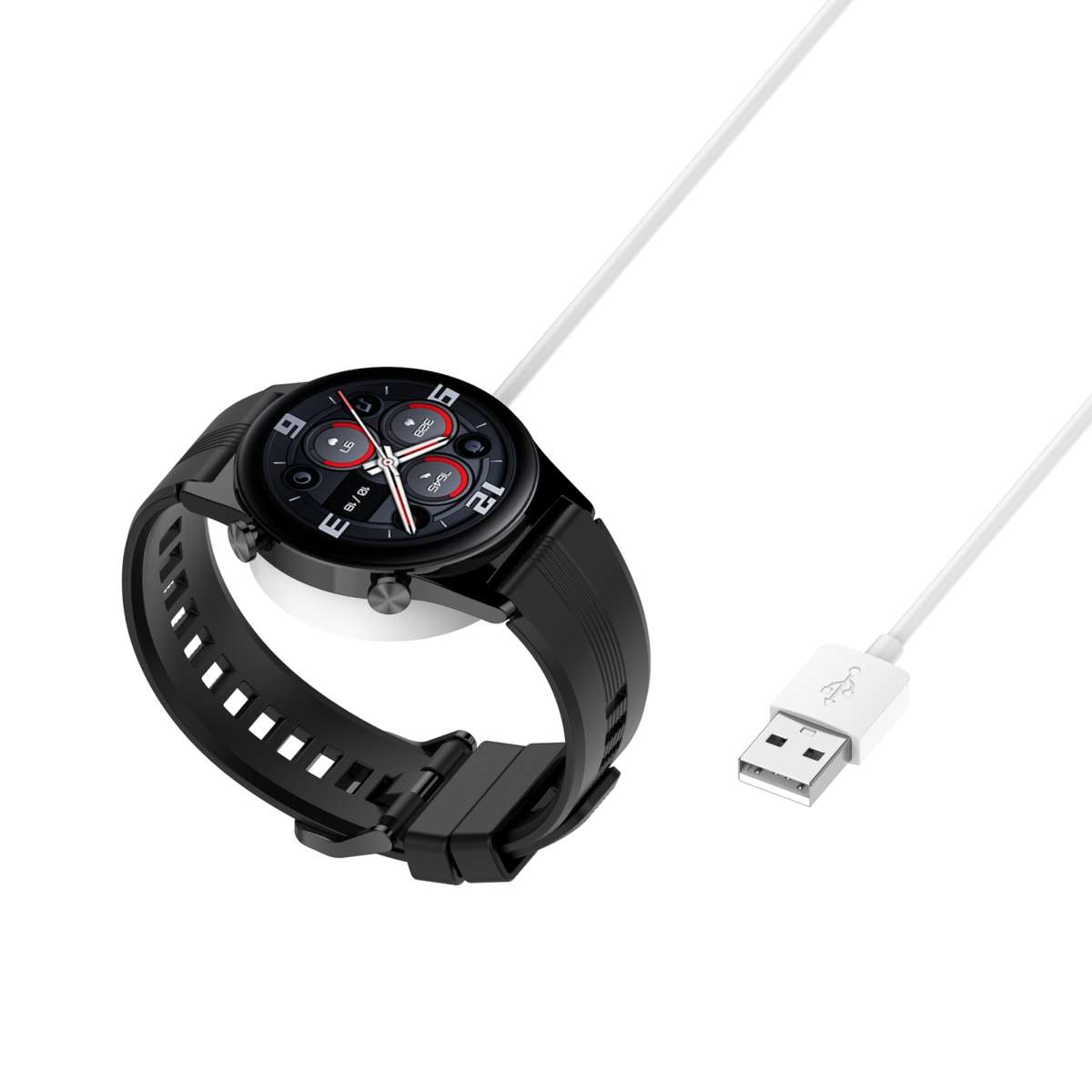 For Honor Watch GS 3 Smart Watch Charging Cable, Length: 1m, Integrated Version(Black)