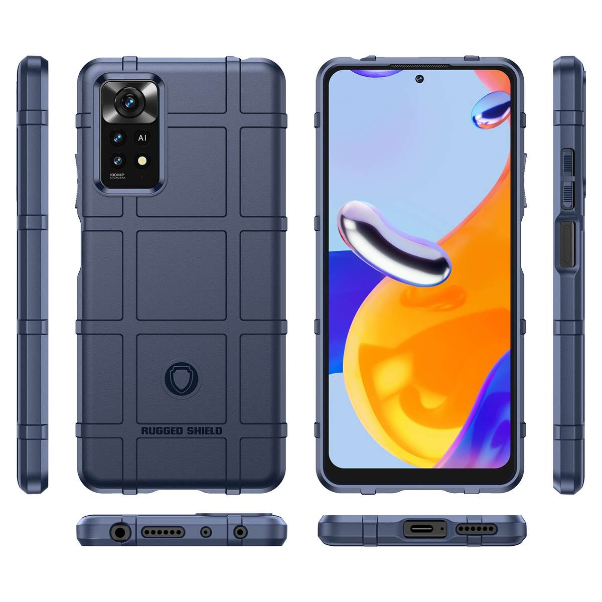 For Xiaomi Redmi Note 11 Pro 4G/Redmi Note 11 Pro 5G Global Full Coverage Shockproof TPU Case(Blue)