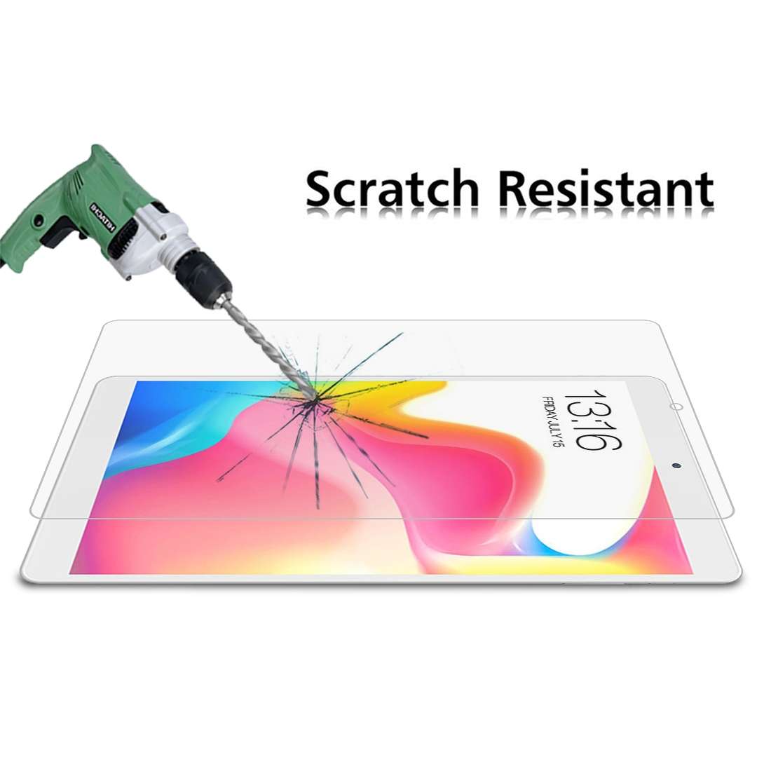 2 PCS 9H 2.5D Explosion-proof Tempered Glass Film for Teclast P80 Pro