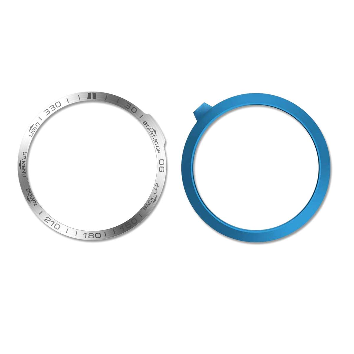 Smartwatch Dial Bezel Ring Cover For Garmin Fenix 7X(Silver Ring Grey Characters)
