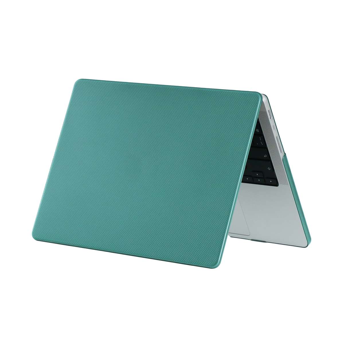 Dot Texture Double Sided Tanned Laptop Case For MacBook Pro 16.2 inch A2485 2021(Dark Green)