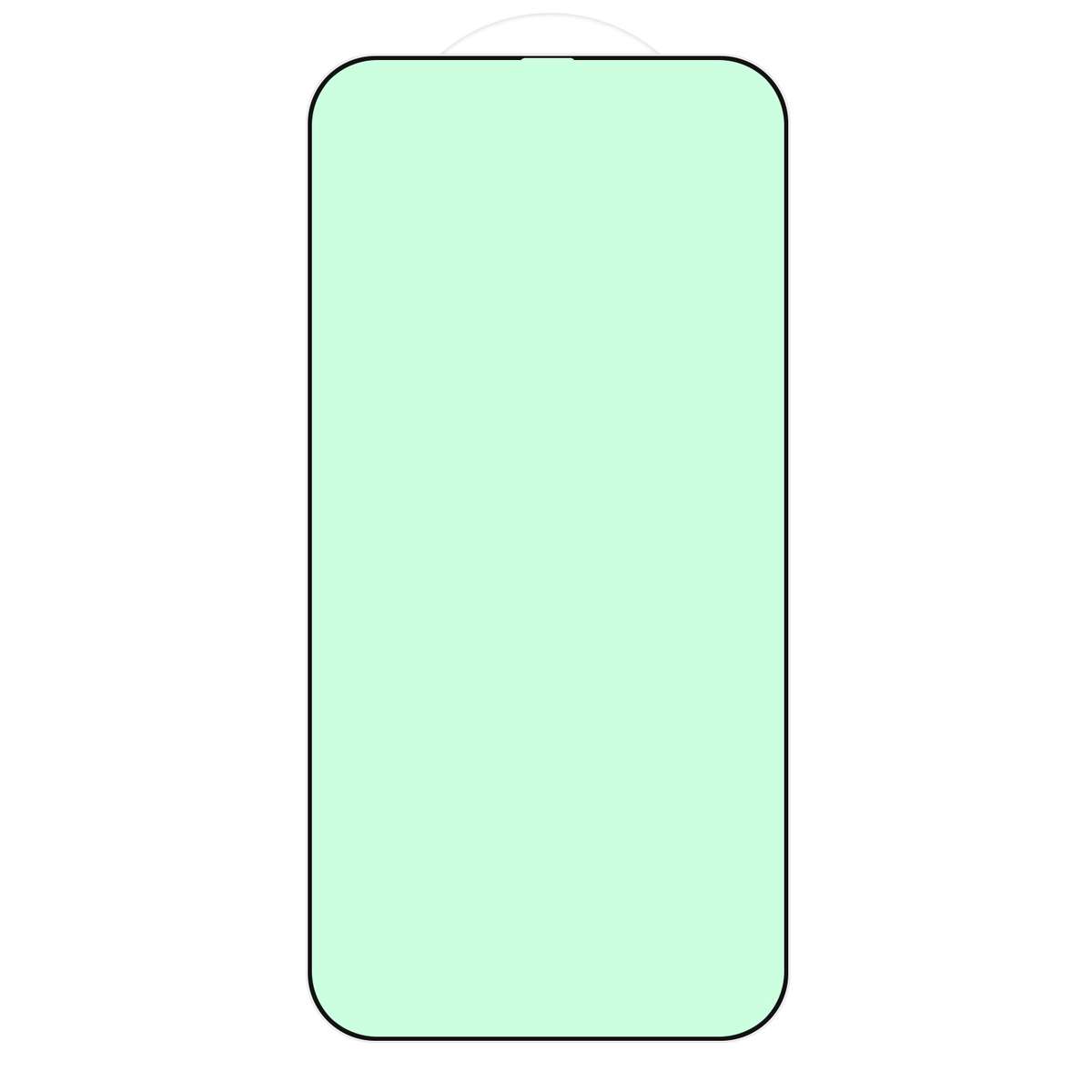 For iPhone 11 / XR 25pcs Green Light Eye Protection Tempered Glass Film