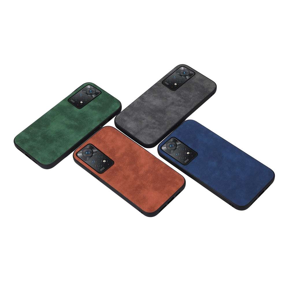 For Xiaomi Redmi Note 11 Pro Morocco Texture PU Shockproof Phone Case(Brown)
