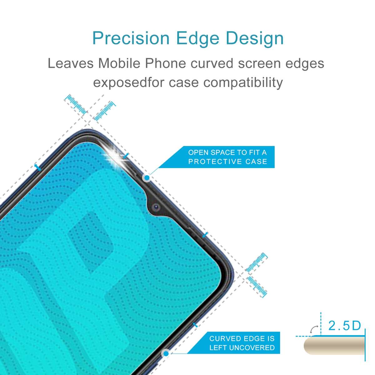10 PCS 0.26mm 9H 2.5D Tempered Glass Film For Tecno Pop 5 Pro