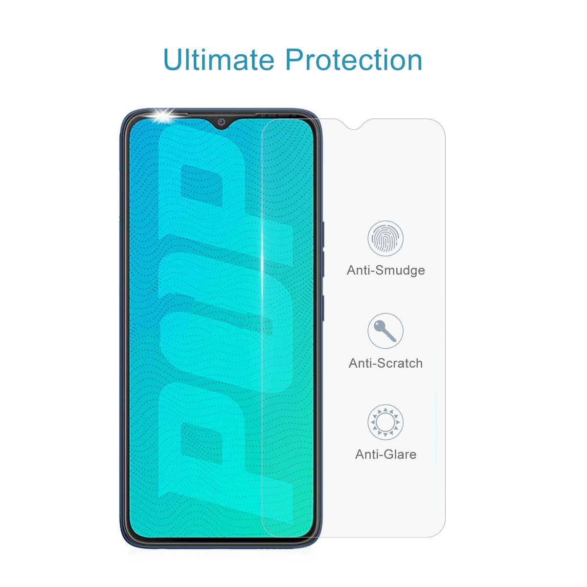 50 PCS 0.26mm 9H 2.5D Tempered Glass Film For Tecno Pop 5 Pro