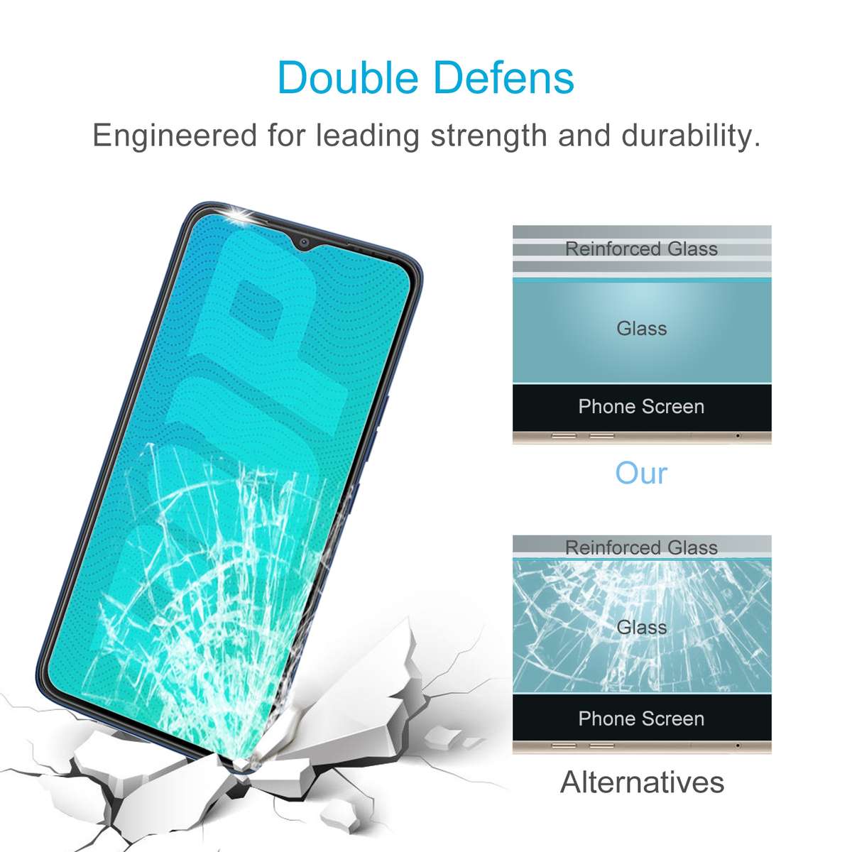 50 PCS 0.26mm 9H 2.5D Tempered Glass Film For Tecno Pop 5 Pro