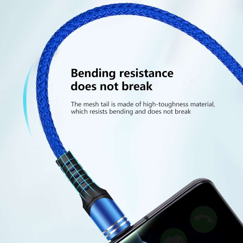 Micro USB 6A Woven Style USB Charging Cable, Cable Length: 1m(Black)