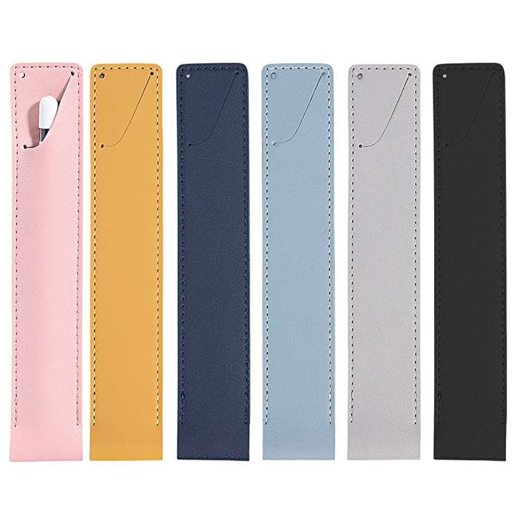 PU Leather Shockproof Protective Case for Apple Pencil 1 / 2(Grey)
