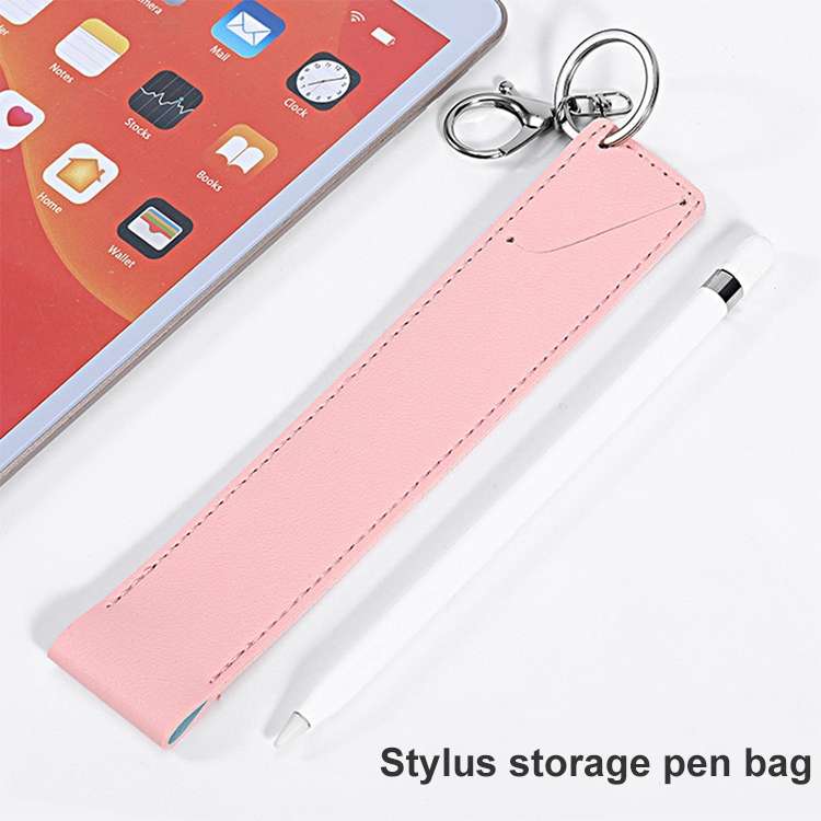 PU Leather Shockproof Protective Case for Apple Pencil 1 / 2(Grey)