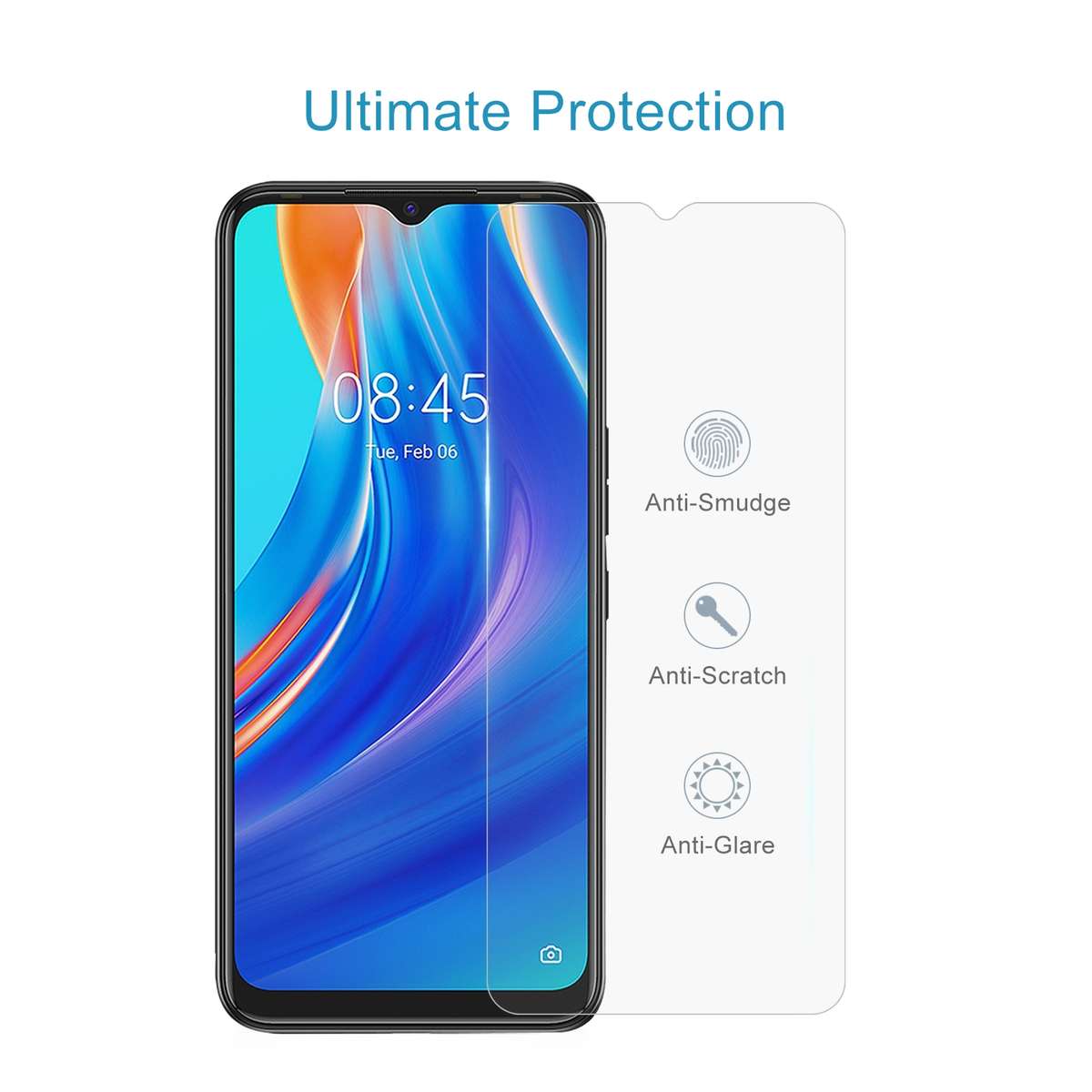 50 PCS 0.26mm 9H 2.5D Tempered Glass Film For Tecno Spark 9 Pro