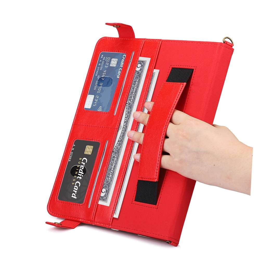 For Samsung Galaxy Tab S7 T870/T875 Envelope Solid Color Leather Tablet Case(Red)