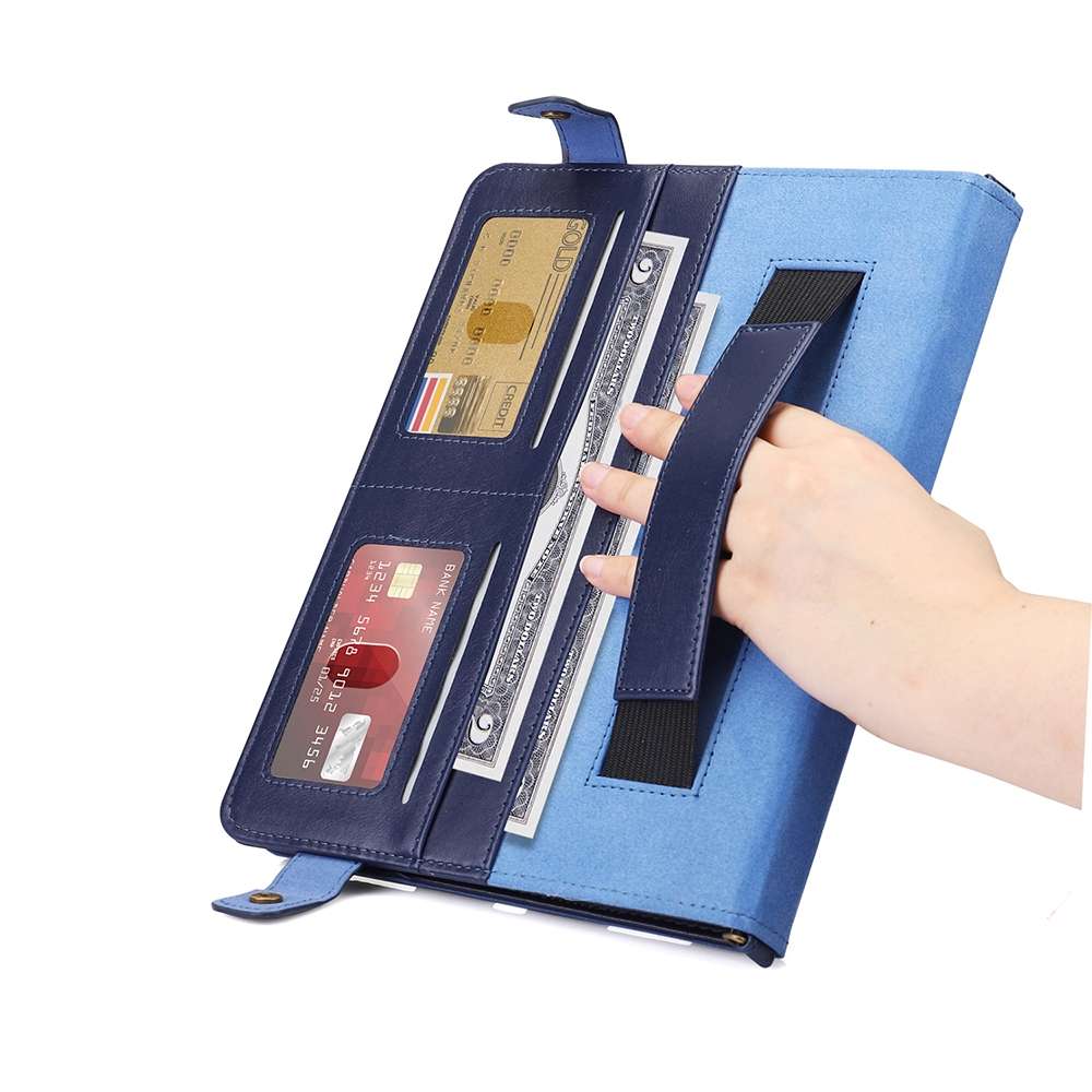 For Samsung Galaxy Tab S7 T870/T875 Envelope Solid Color Leather Tablet Case(Blue)