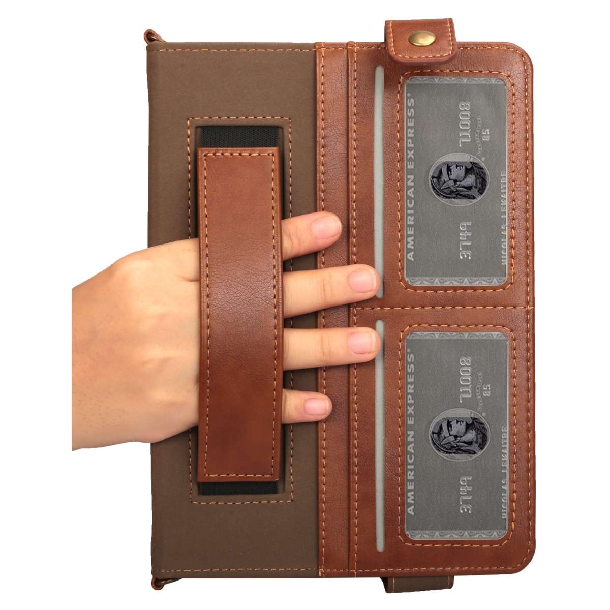 For Samsung Galaxy Tab S5e T720/T725 Envelope Solid Color Leather Tablet Case(Brown)