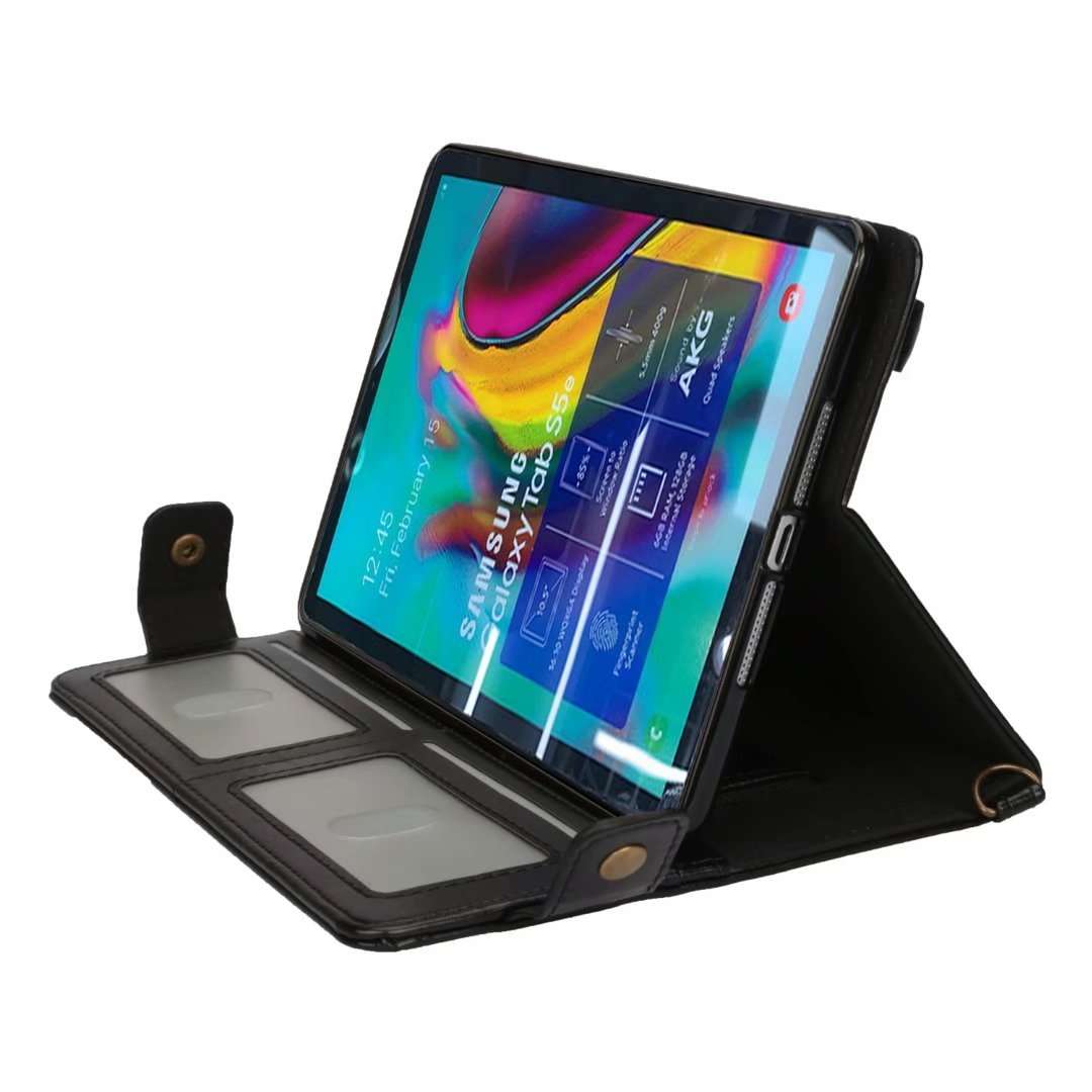 For Samsung Galaxy Tab S5e T720 Envelope Color Matching Leather Tablet Case(Black Red)