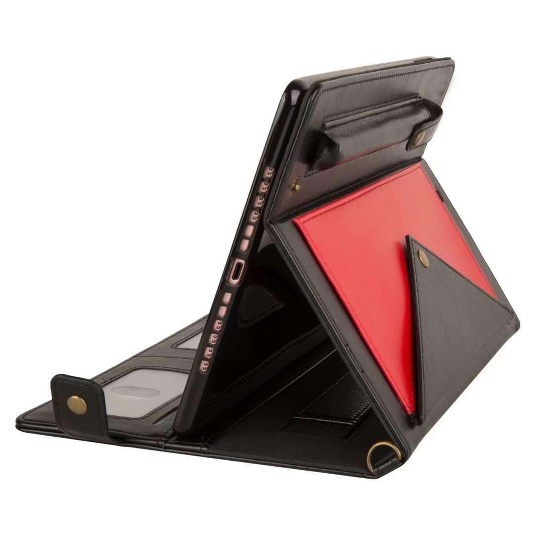 For Samsung Galaxy Tab S5e T720 Envelope Color Matching Leather Tablet Case(Black Red)