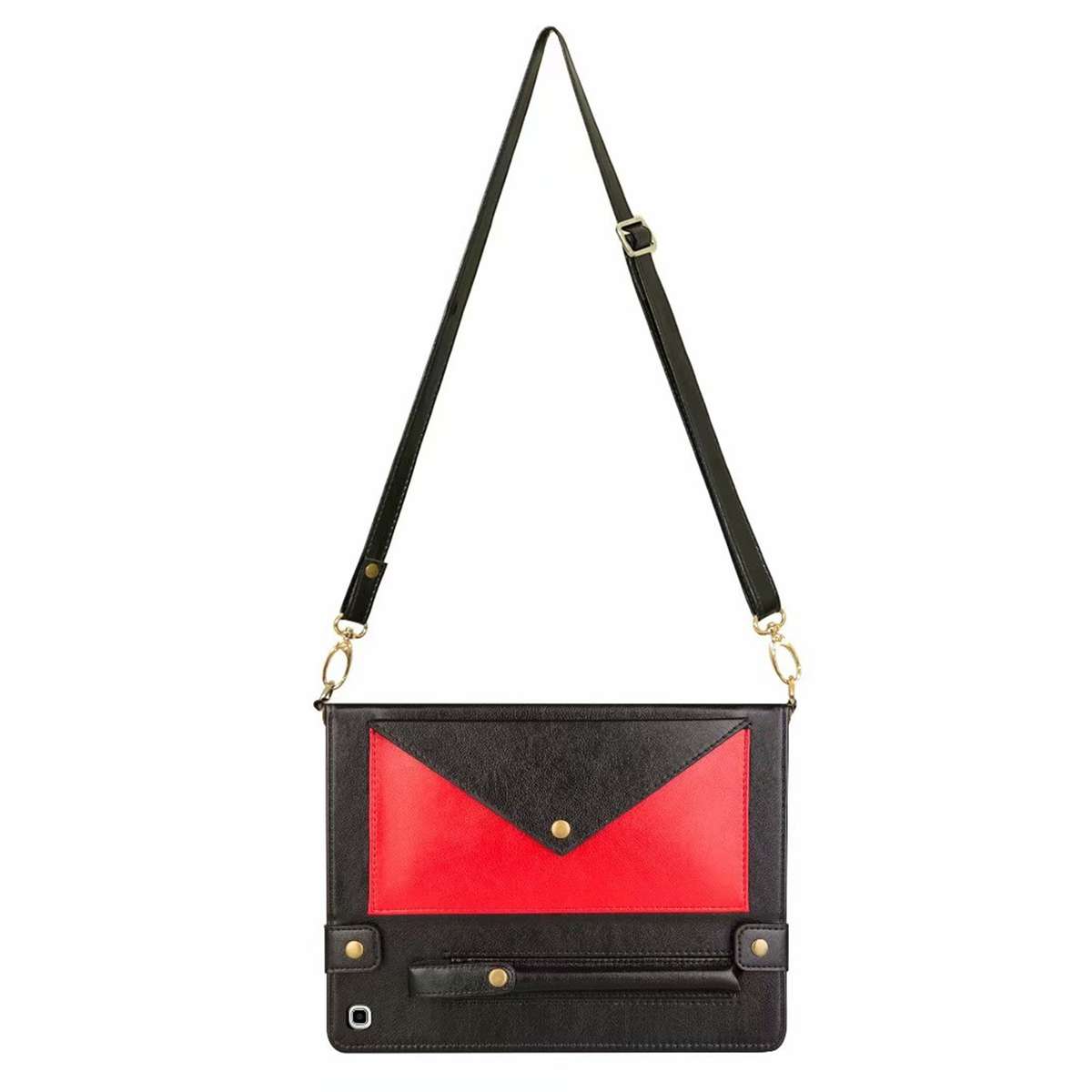 For Samsung Galaxy Tab S5e T720 Envelope Color Matching Leather Tablet Case(Black Red)