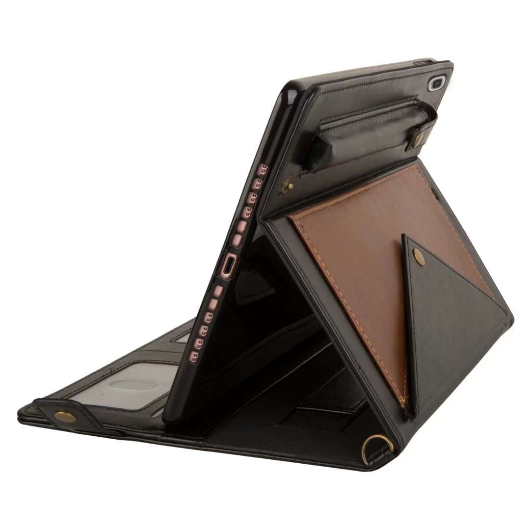 For Samsung Galaxy Tab S5e T720 Envelope Color Matching Leather Tablet Case(Black Brown)