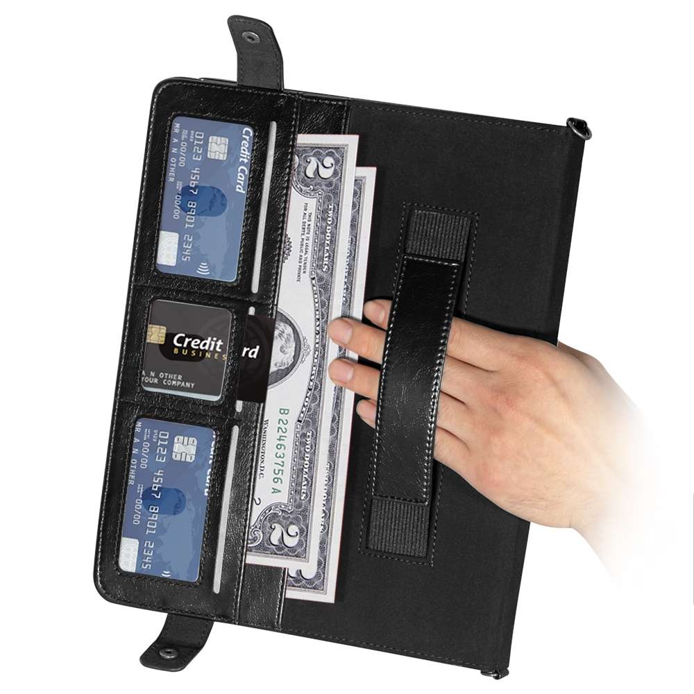 For Samsung Galaxy Tab S8 Envelope Color Matching Leather Tablet Case(Black Red)