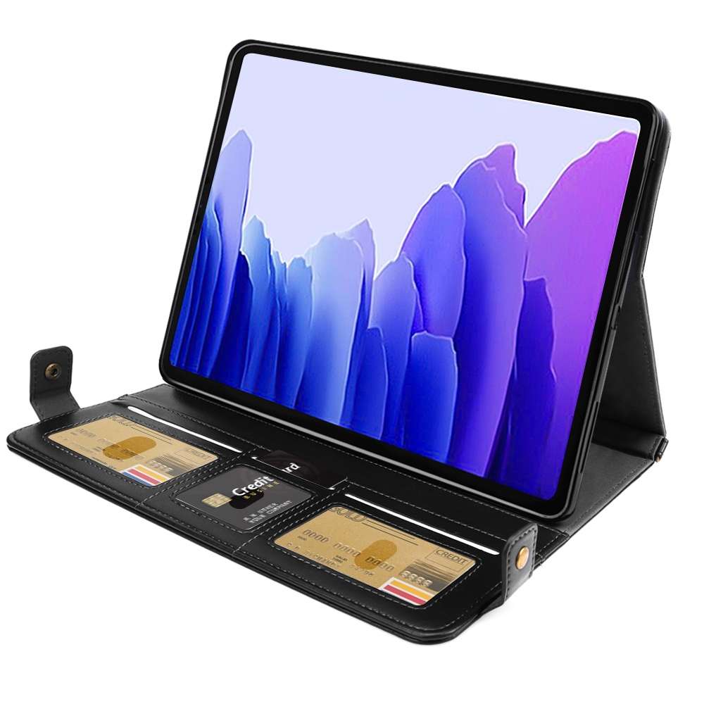 For Samsung Galaxy Tab S8+ Envelope Color Matching Leather Tablet Case(Black Brown)