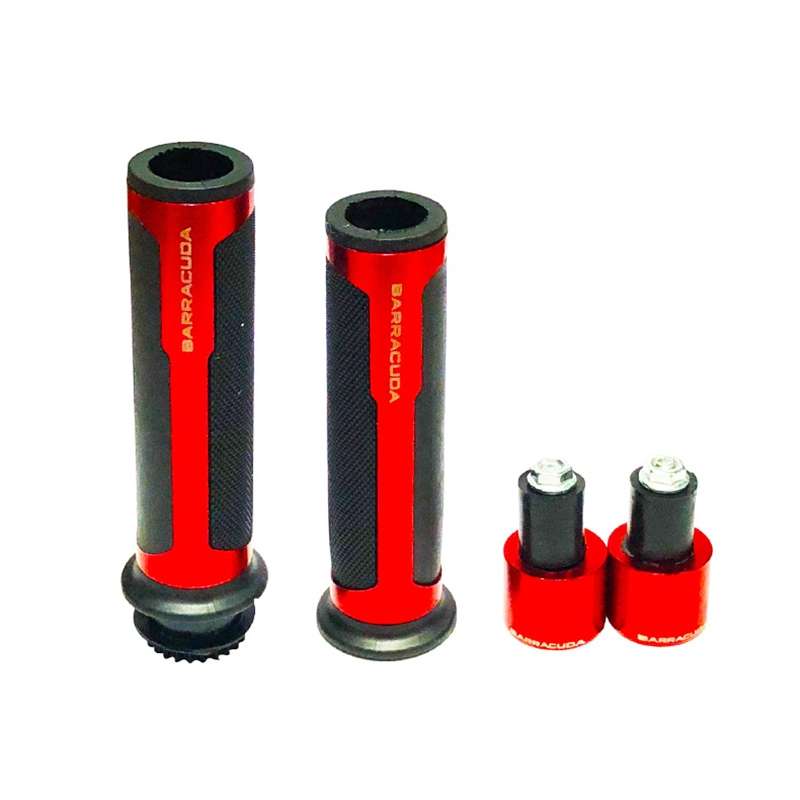 Motorcycle Modification Accessories Hand Grip Cover Handlebar Set(Red)
