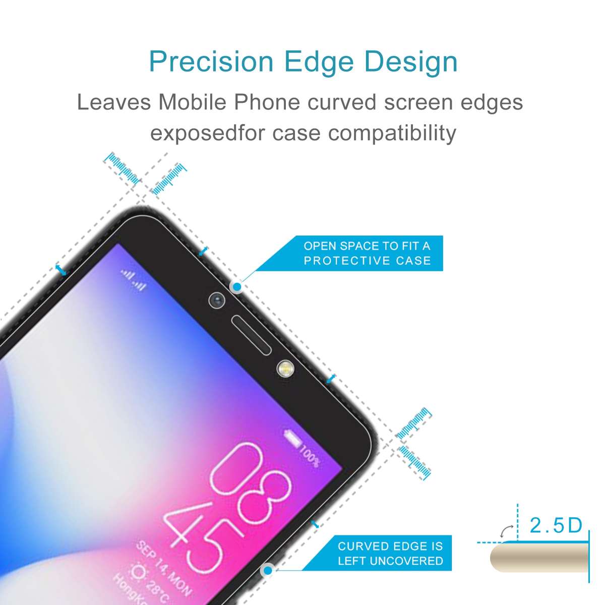 10 PCS 0.26mm 9H 2.5D Tempered Glass Film For Tecno Pop 2 Pro