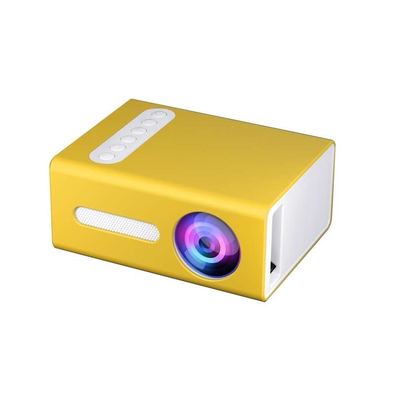 T300 25ANSI LED Portable Home Multimedia Game Projector, Plug Type:EU Plug(Black)