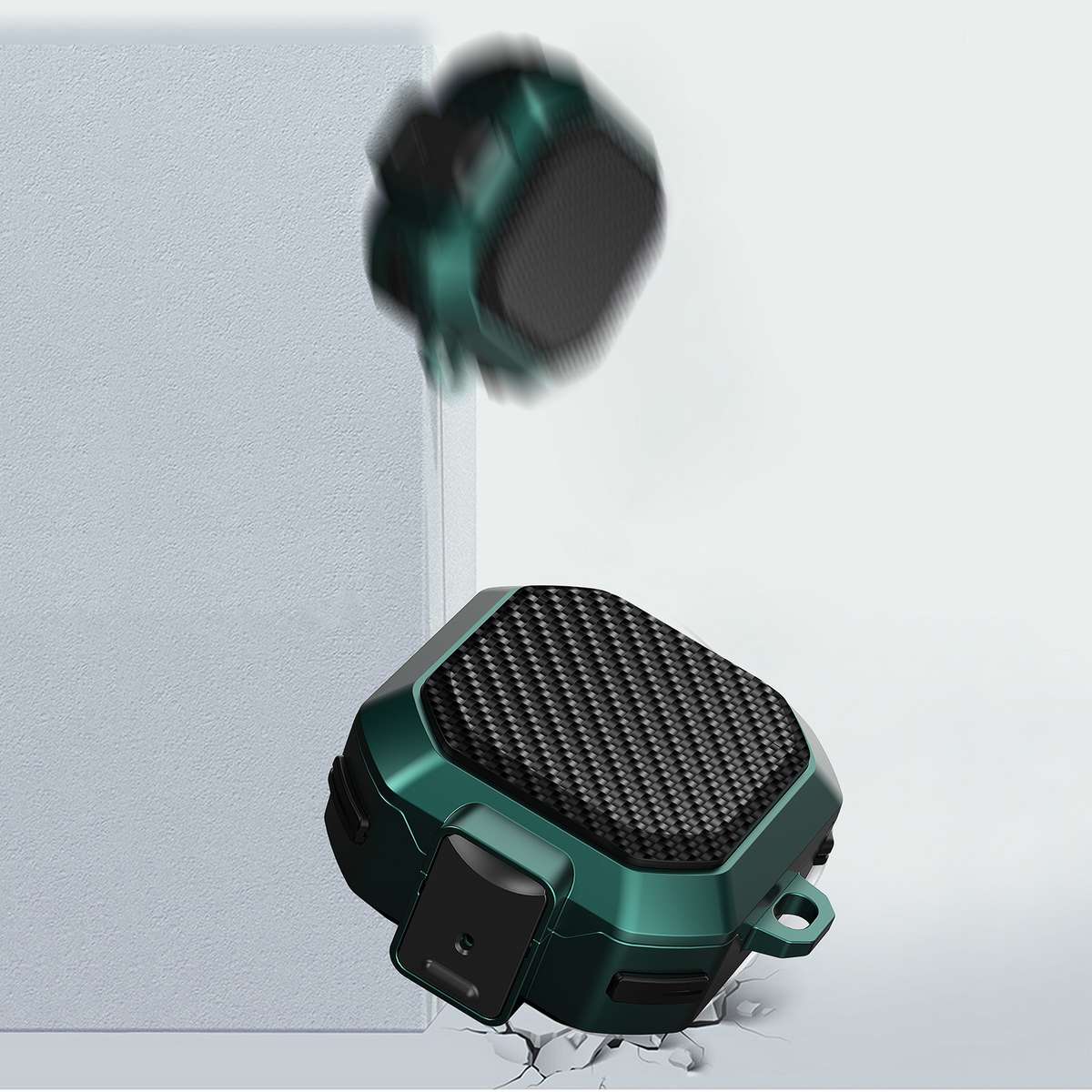 For Samsung Galaxy Buds Live/Buds Pro/Buds 2/2 Pro Anti-fall Earphones Case with ... (Black Blue)
