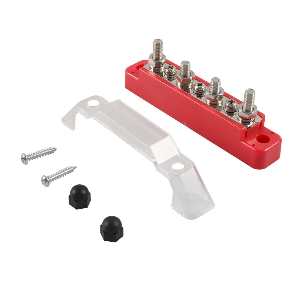 A7472 1 Pair 7 Way Power Distribution Block Terminal Studs with 4 Fixing Screws