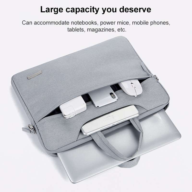 Handbag Laptop Bag Inner Bag with Power Bag, Size:14 inch(Dark Grey)