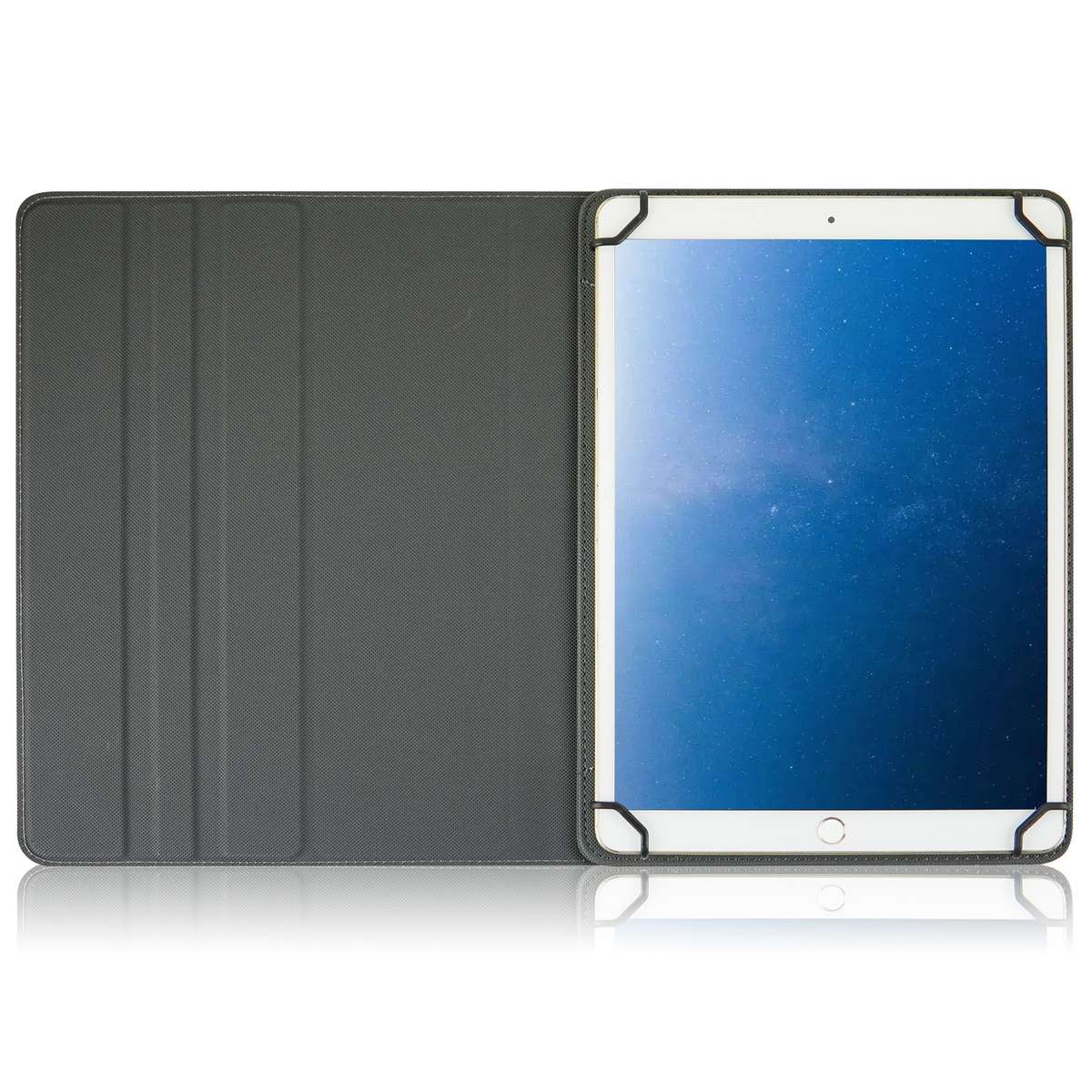 For 10 inch Cloth Texture 360 Rotation Horizontal Flip Universal Tablet PC Leather Ca ... (Purple)