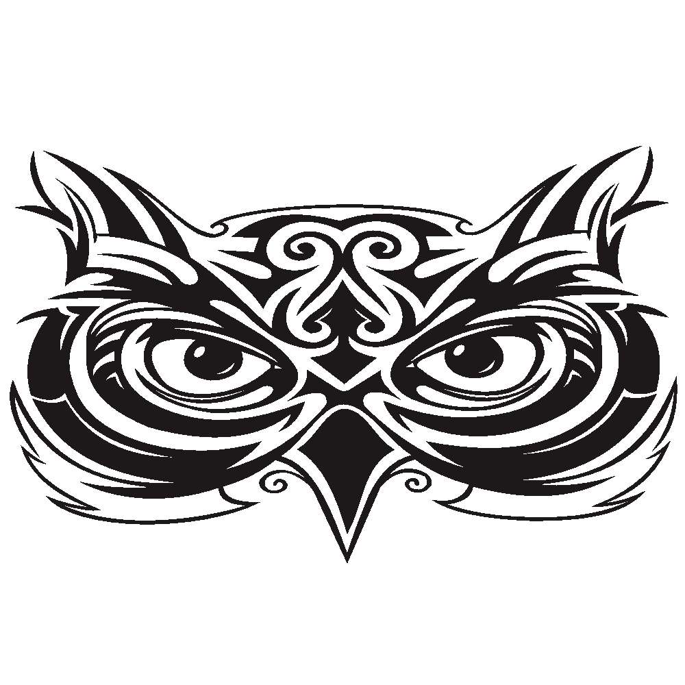D-921 Eagle Totem Pattern Car Modified Decorative Sticker(Black)